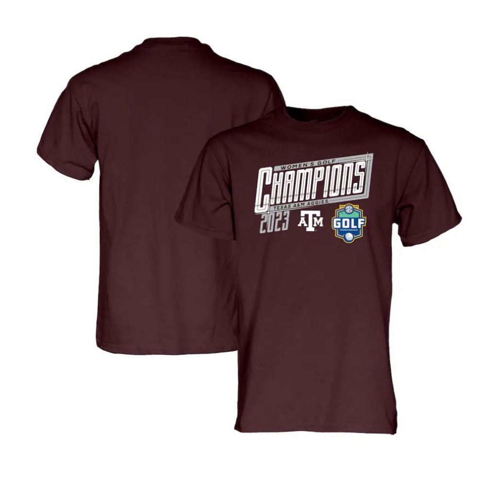 Texas A&M Aggies 2023 SEC Women’s Golf Champions T-Shirt