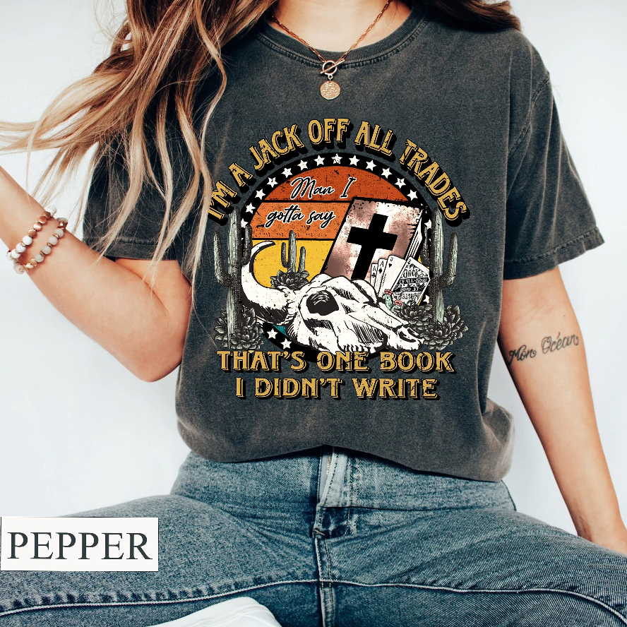 That’s One Book I Didn’t Write Vintage Western Cowboy Shirt, Boho Cow Skull Shirt