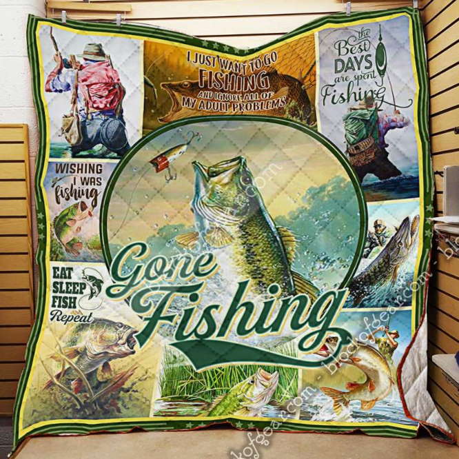 The Best Days Are Spent Fishing 3D Quilt Blanket