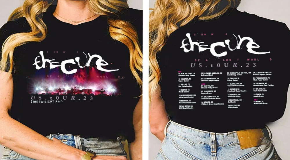 The Cure 2023 North American Tour Dates Shows of a Lost World US Tour 2023 T-Shirt