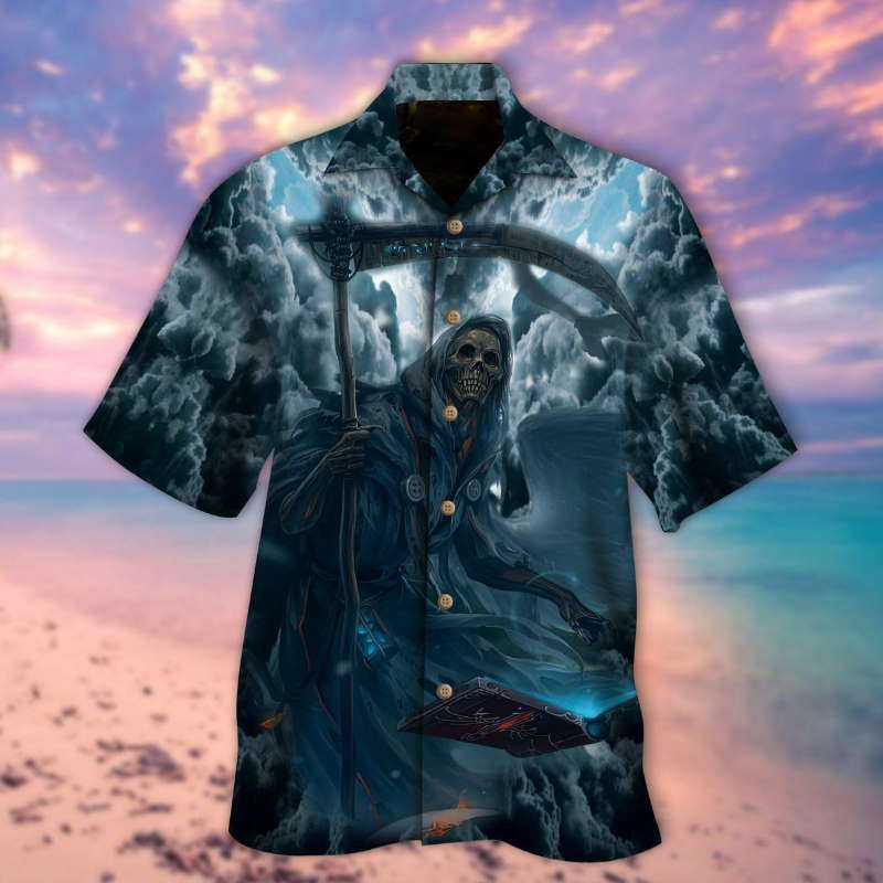 The Death Shadow Halloween Hawaiian Shirt