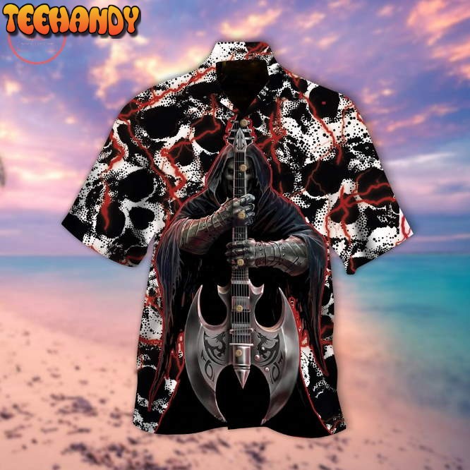 The Death With The Wood Guitar Hawaiian Shirt