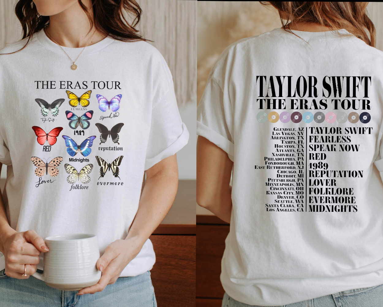 The Eras Tour 2023 Shirt, The Eras Tour Butterfly T-shirt Taylor’s Version T-Shirt