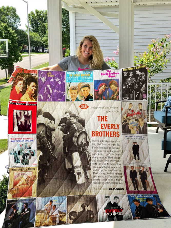 The Everly Brothers 3D Quilt Blanket