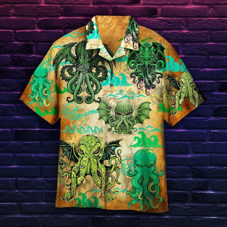 The Great Cthulhu Hawaiian Shirt