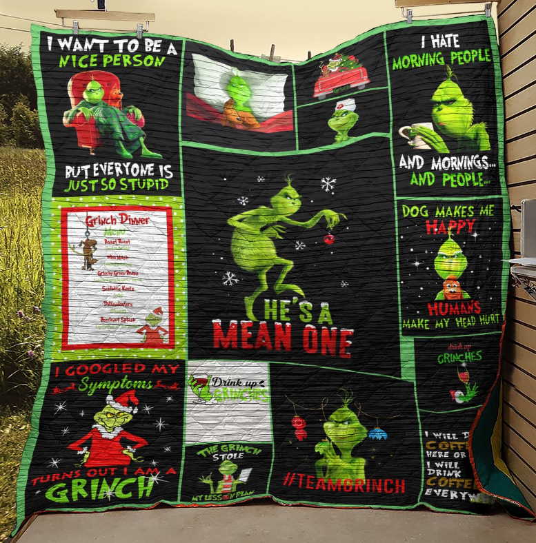 The Grinch 2018Best Memes Images And Quotes 3D Customized Quilt Blanket