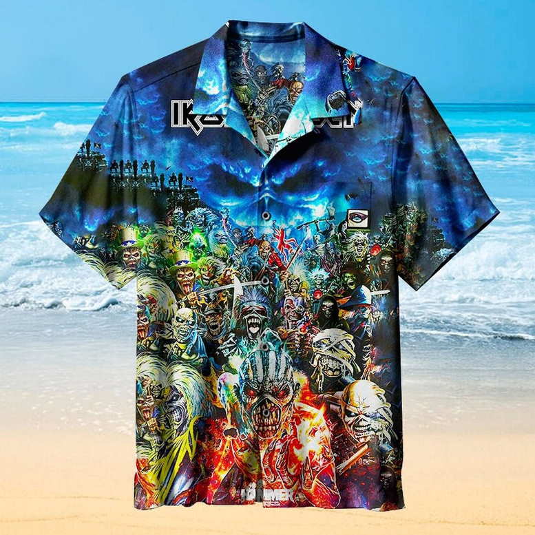 The Iron Maidens 3D All Over Printed Hawaiian Shirt