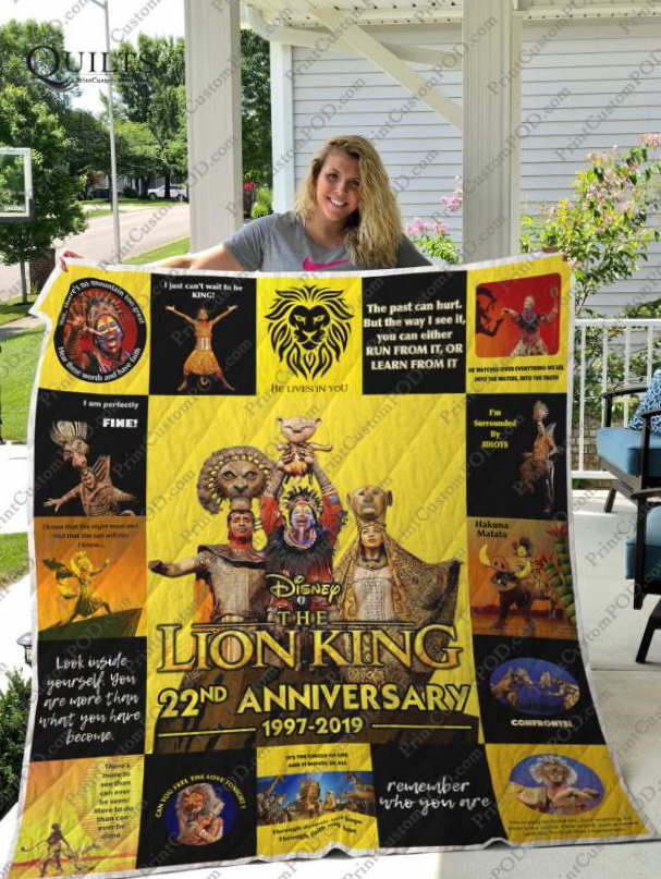 The Lion King Nd Annisary 3D Customized Quilt Blanket