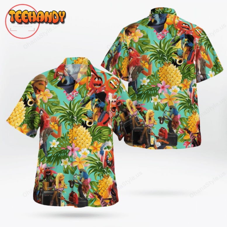 The Muppet Electric Mayhem Pineapple Tropical Hawaiian Shirt