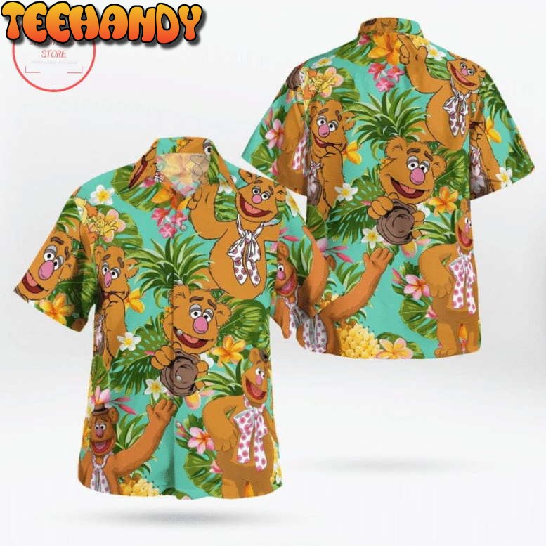 The Muppet Fozzie Bear Pineapple Tropical Hawaiian Shirt