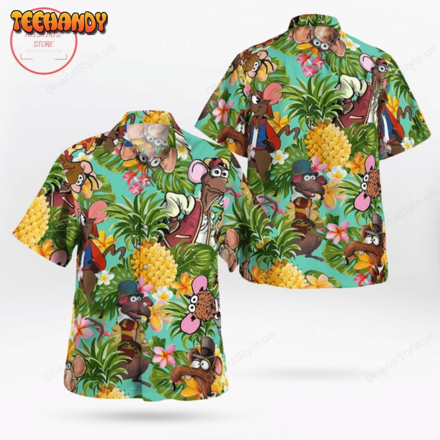 The Muppet Rizzo The Rat Pineapple Tropical Hawaiian Shirt