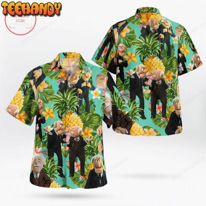 The Muppet Statler And Waldorf Pineapple Tropical Hawaiian Shirt