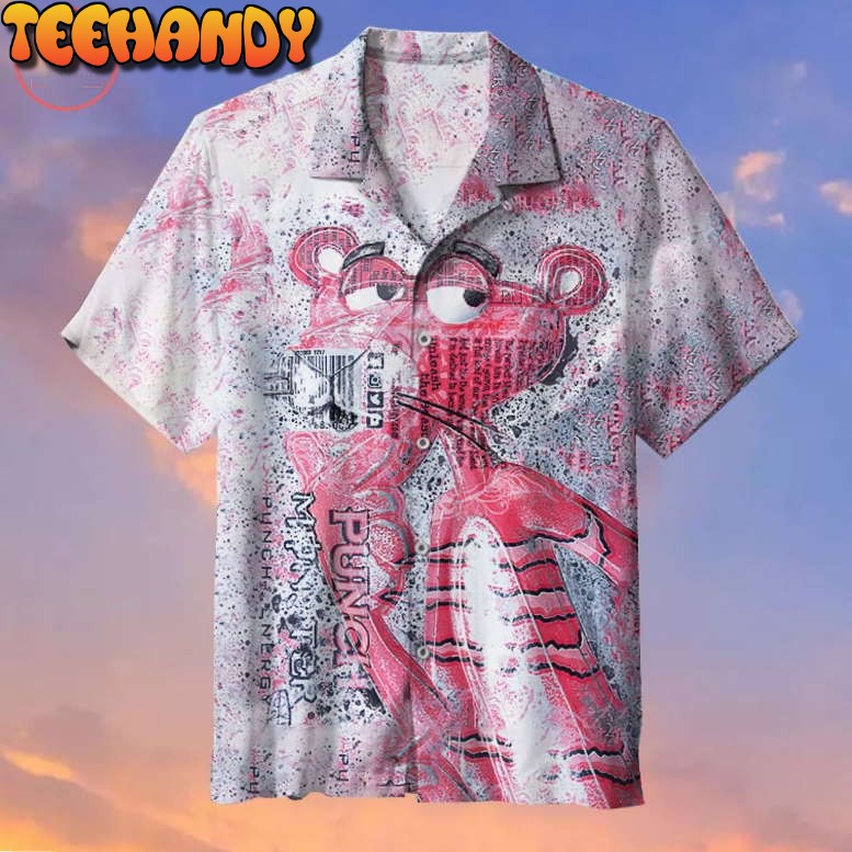 The Pink Panther In Pink Punch Hawaiian Shirt