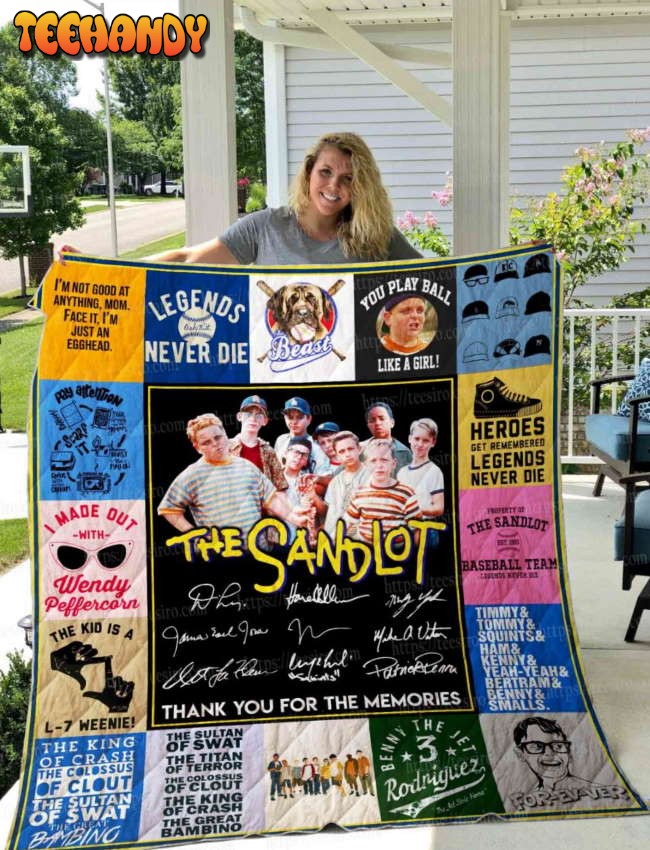 The Sandlot Signed 3D Quilt Blanket