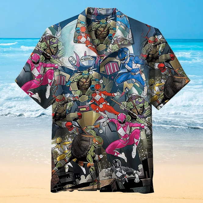 The Science Ninja Turtle 3D Printed Hawaiian Shirt