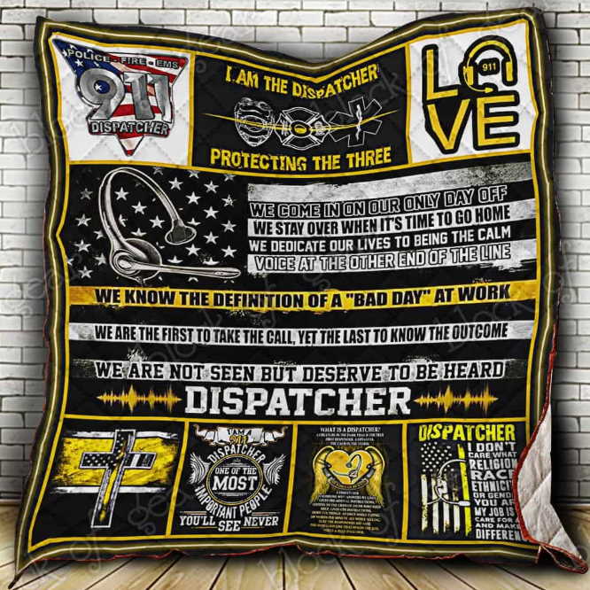 The Thin Gold Line, 911 Dispatchers 3D Quilt Blanket