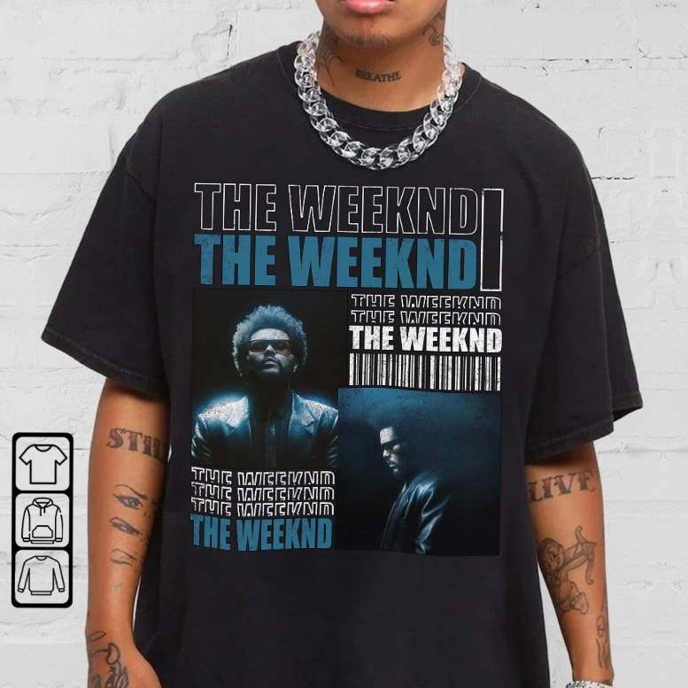 The Weeknd Streetwear Hip Hop 90s Vintage Retro Graphic Rap T-Shirt