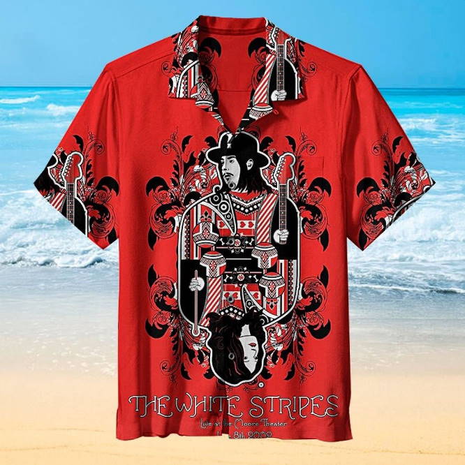 The White Stripes 3D Full Printed Hawaiian Shirt