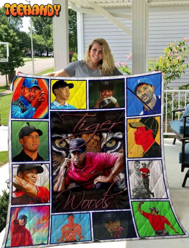 Tiger Woods 3D Quilt Blanket