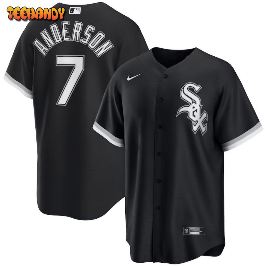 Tim Anderson Chicago White Sox Alternate Replica Player Jersey – Black