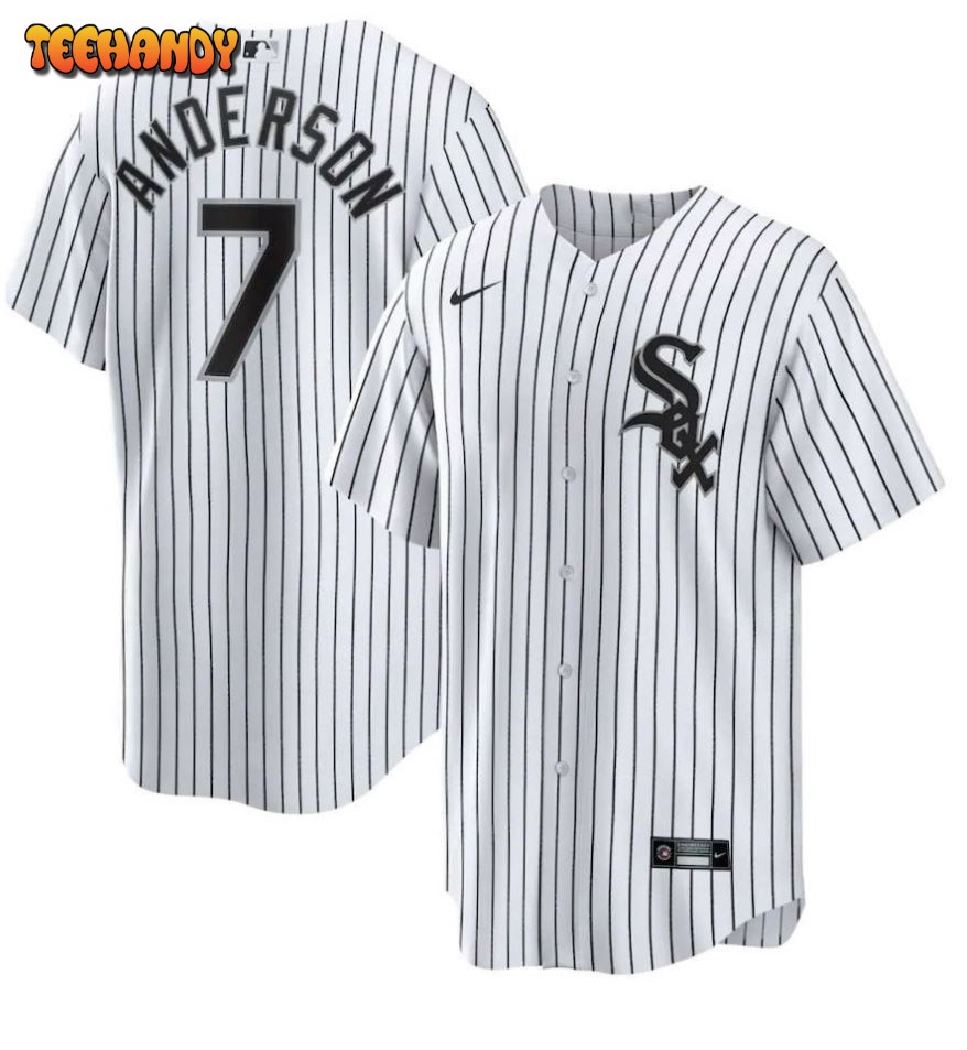 Tim Anderson Chicago White Sox Home Replica Player Jersey – White