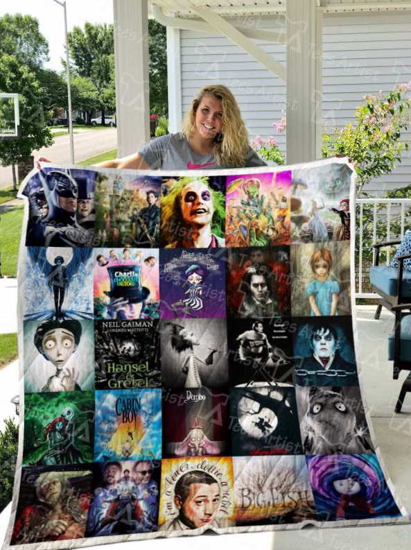 Tim Burton 3D Customized Quilt Blanket