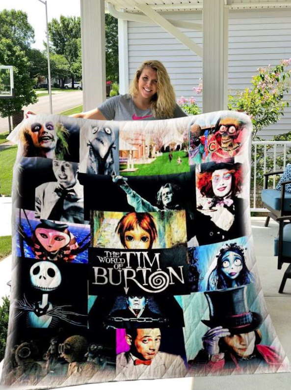 Tim Burton’S 3D Customized Quilt Blanket