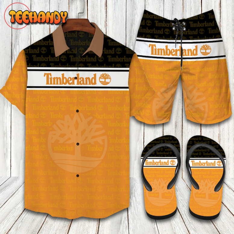 Timberland Luxury Flip flop Hawaiian Shirt and Shorts