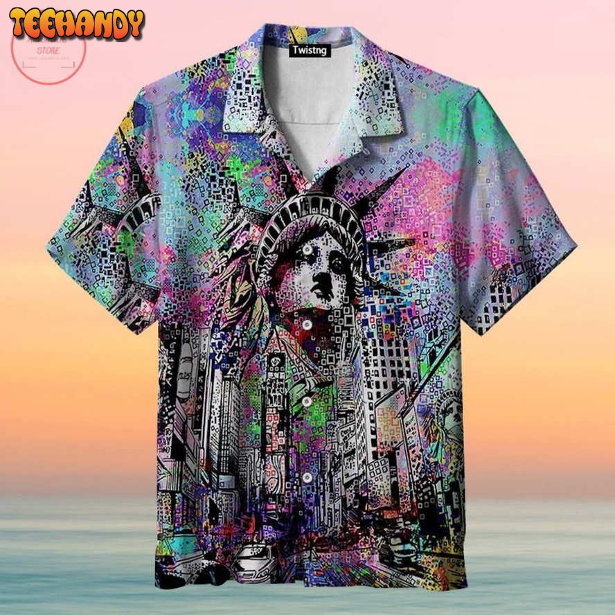 Time Square Graffiti Art Hawaiian Shirt