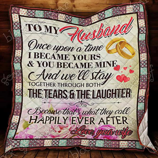 To My Husband 3D Quilt Blanket