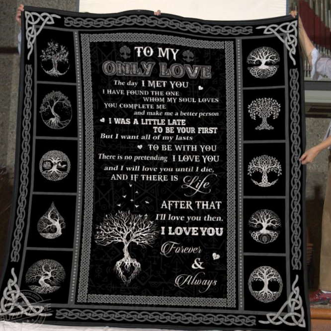 To My Only Love The Daymet You Viking 3D Quilt Blanket