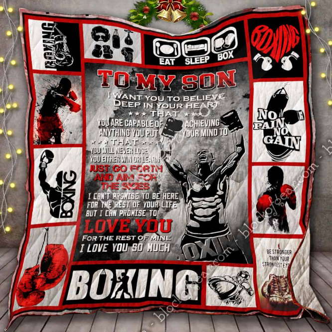 To My Son, Boxing 3D Quilt Blanket