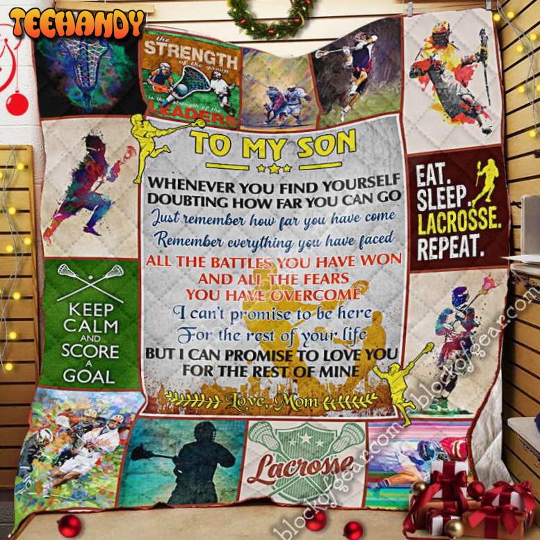 To My Son, Lacrosse 3D Quilt Blanket