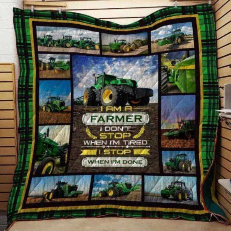 Tractor Customize Quilt Blanket