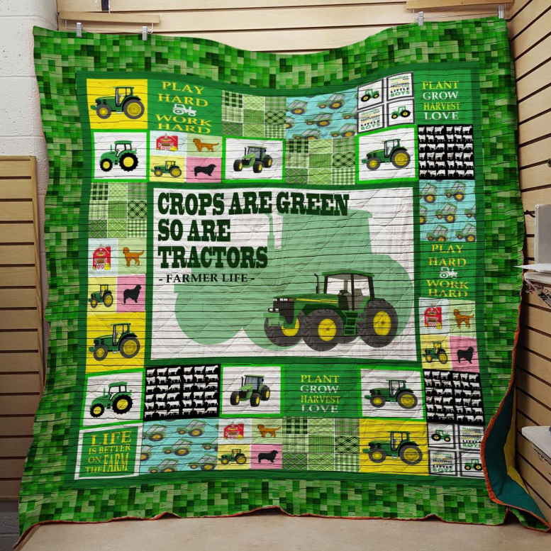 Tractors 3D Customized Quilt Blanket