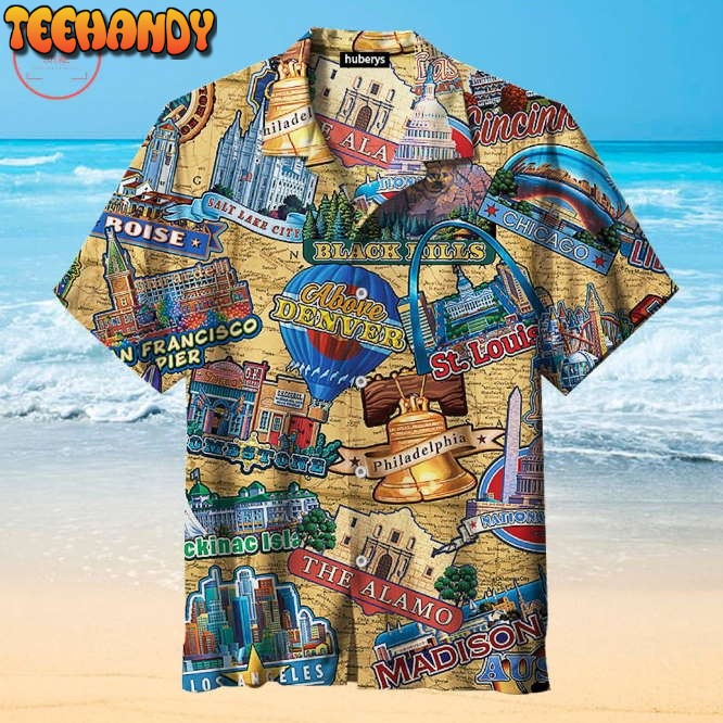 Travel In America Hawaiian Shirt