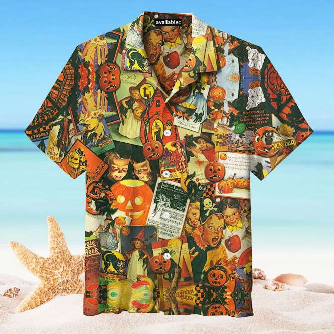 Trick or Treat Halloween 3D Print Hawaiian Shirt