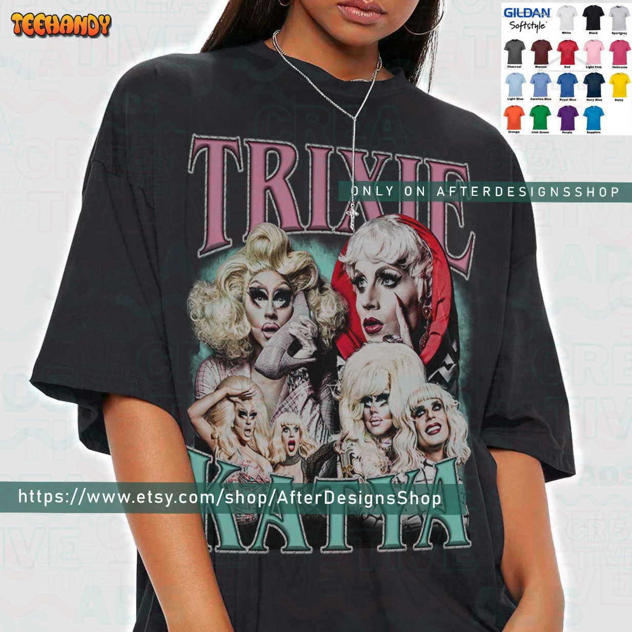 Trixie Katya Vintage 90s Grapic Horror Movie Unisex Sweatshirt