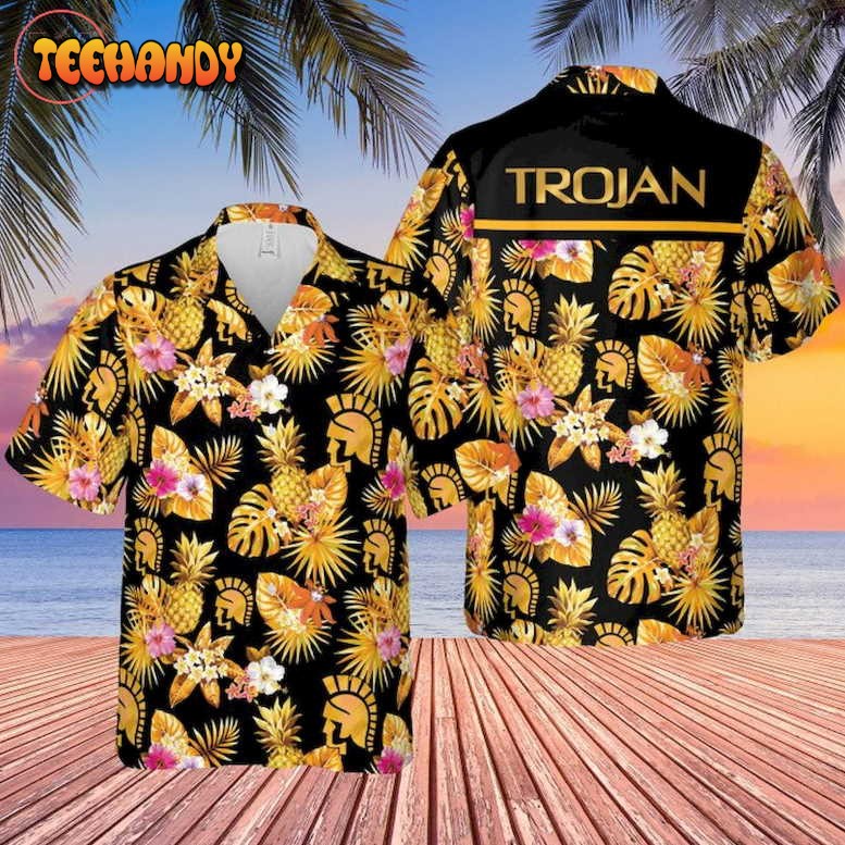 Trojan Condoms Hawaiian Shirt and Shorts