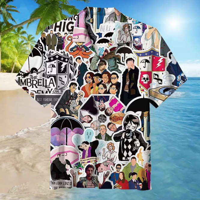 TV Series Umbrella Academy 3D Print Hawaiian Shirt