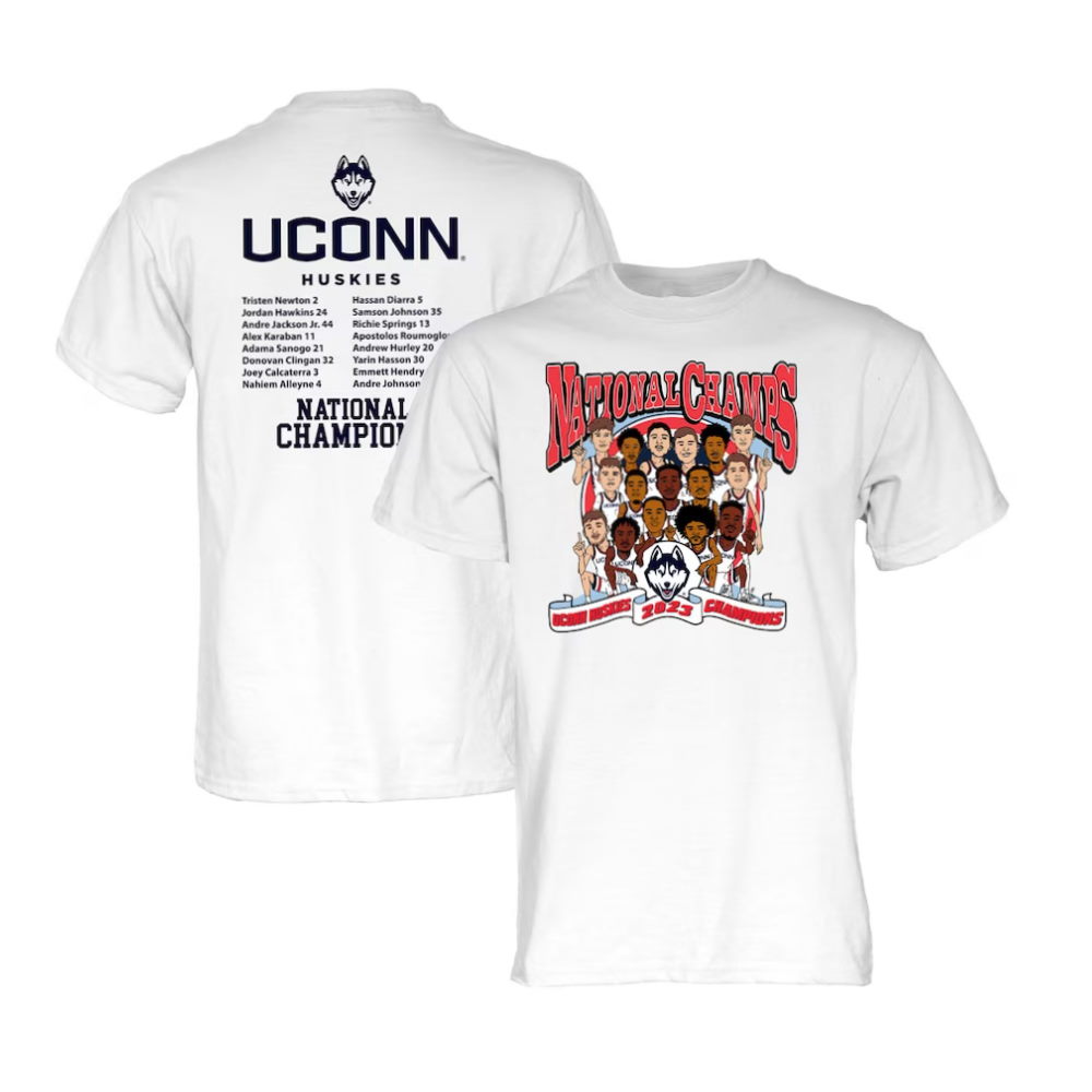 UConn Huskies 2023 NCAA Men’s Basketball National Champions Ballers T-Shirt