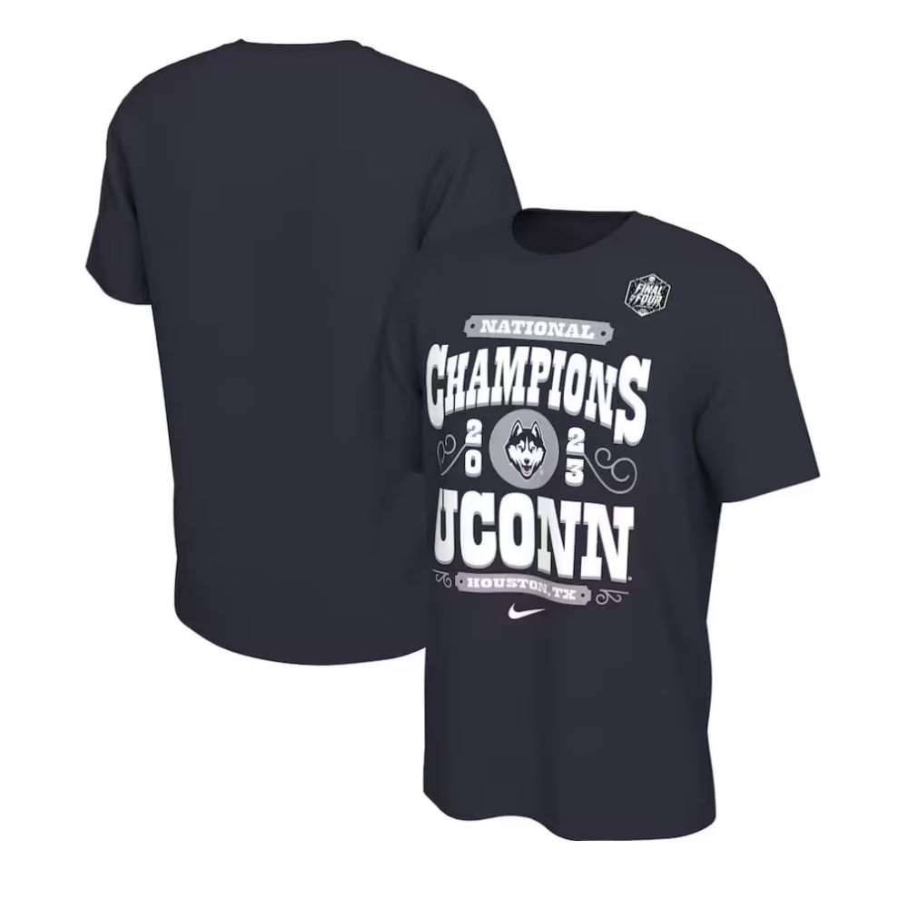 UConn Huskies 2023 NCAA Men’s Basketball National Champions Celebration T-Shirt