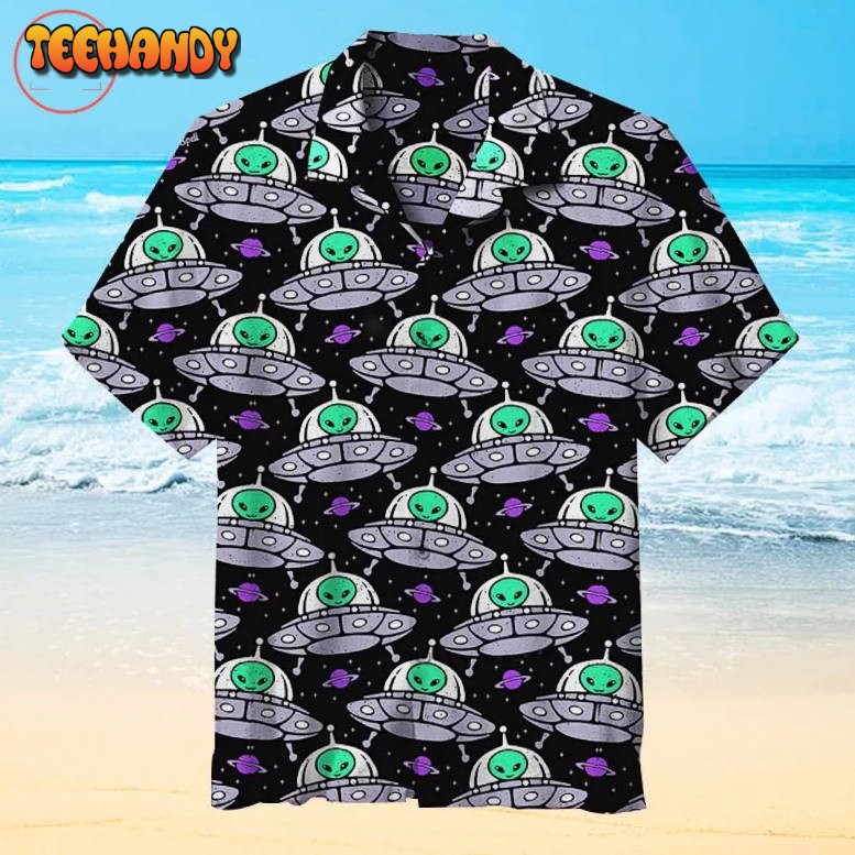 UFO Alien Painting Art Hawaiian Shirts