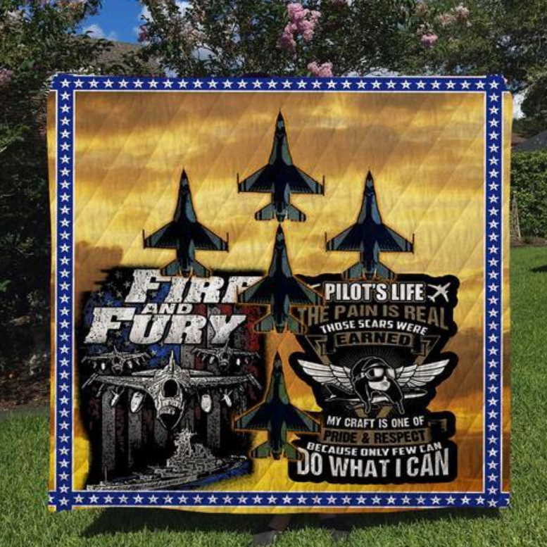 Us Air Force Patriotic Custom 3D Customized Quilt Blanket