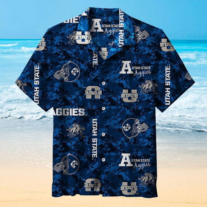 Utah State University football 3D Hawaiian Shirt