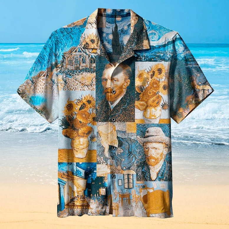 Van Gogh Exhibition Art 3D All Print Hawaiian Shirt