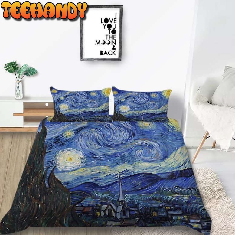 Van Gogh Starry Night Printed Bedding Set