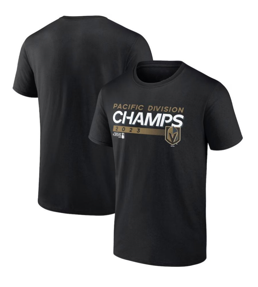 Vegas Golden Knights 2023 Pacific Division Champions T-Shirt