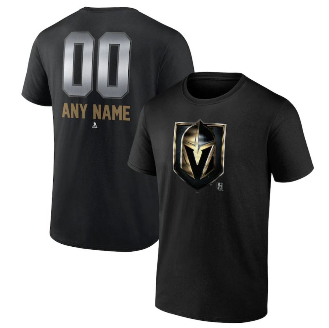 Vegas Golden Knights Personalized Midnight Mascot Logo T-Shirt
