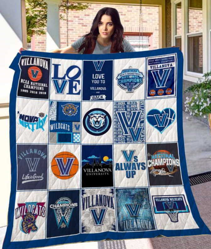 Villanova Wildcats 3D Customized Quilt Blanket